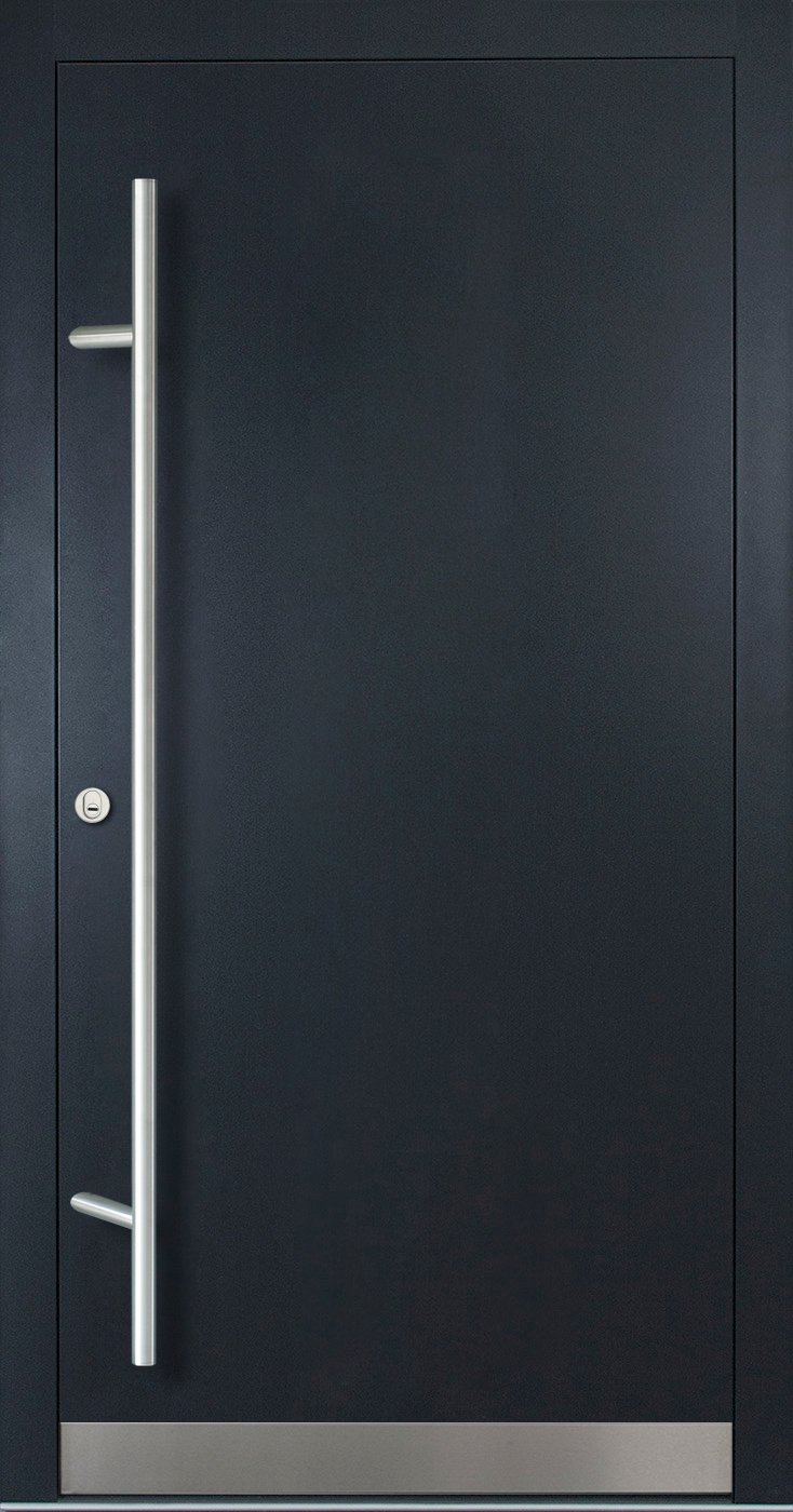 schwarze Eingangstür