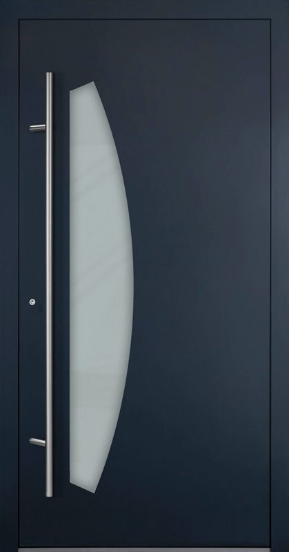 schwarze Eingangstür