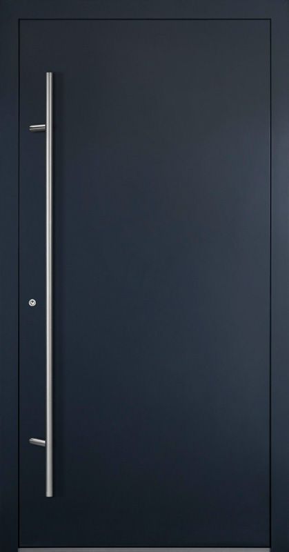 schwarze Eingangstür