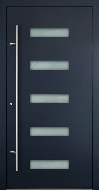 schwarze Eingangstür